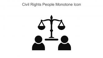 Civil Rights People Monotone Icon In Powerpoint Pptx Png And Editable Eps Format