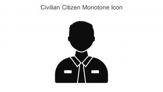 Civilian Citizen Monotone Icon In Powerpoint Pptx Png And Editable Eps Format