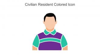 Civilian Resident Colored Icon In Powerpoint Pptx Png And Editable Eps Format