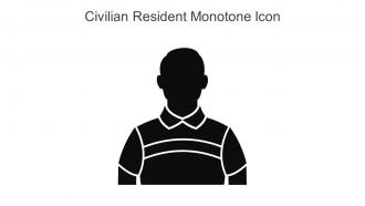 Civilian Resident Monotone Icon In Powerpoint Pptx Png And Editable Eps Format
