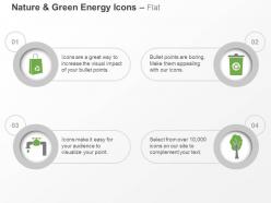 Cj four icons for green energy water air paper and waste management ppt icons graphics