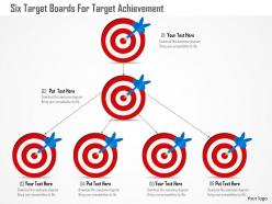 Cj six target boards for target achievement powerpoint template