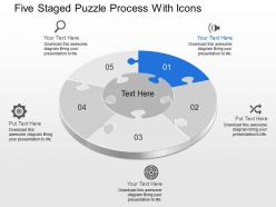 37822457 style puzzles circular 5 piece powerpoint presentation diagram infographic slide