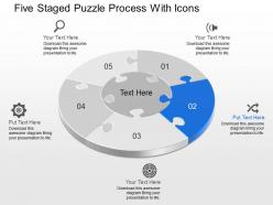 37822457 style puzzles circular 5 piece powerpoint presentation diagram infographic slide