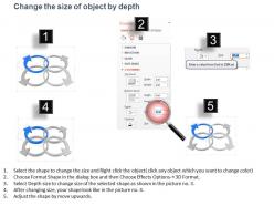 Ck four circular arrows for process flow powerpoint template