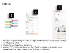 25611312 style circular zig-zag 6 piece powerpoint presentation diagram infographic slide