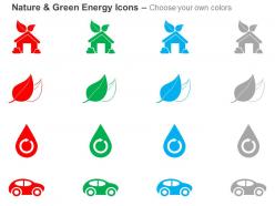 Cl four sequential green energy and nature icons ppt icons graphics