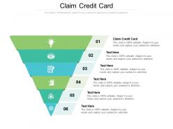 Claim credit card ppt powerpoint presentation inspiration layout cpb