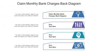 Claim monthly bank charges back diagram ppt powerpoint presentation file graphics template cpb