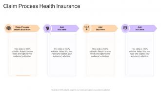 Claim Process Health Insurance In Powerpoint And Google Slides Cpb