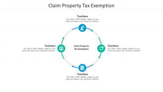 Claim property tax exemption ppt powerpoint presentation professional outfit cpb