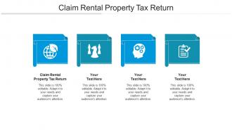 Claim rental property tax return ppt powerpoint presentation outline visual aids cpb