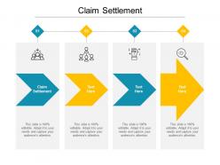 Claim settlement ppt powerpoint presentation styles graphics cpb