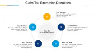 Claim Tax Exemption Donations Ppt Powerpoint Presentation Inspiration Example Cpb