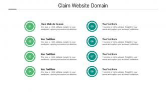 Claim website domain ppt powerpoint presentation infographic template examples cpb