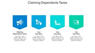 Claiming dependents taxes ppt powerpoint presentation portfolio guidelines cpb