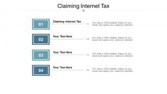 Claiming internet tax ppt powerpoint presentation slides design ideas cpb