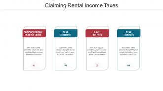 Claiming rental income taxes ppt powerpoint presentation show vector cpb