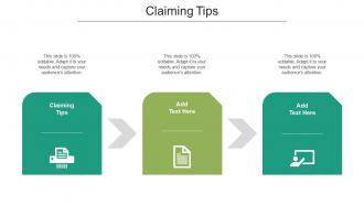 Claiming Tips Ppt Powerpoint Presentation Images Cpb