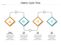 Claims cycle time ppt powerpoint presentation portfolio layouts cpb