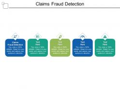 Claims fraud detection ppt powerpoint presentation outline brochure cpb