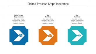 Claims process steps insurance ppt powerpoint presentation pictures backgrounds cpb