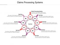 Claims processing systems ppt powerpoint presentation show format ideas cpb