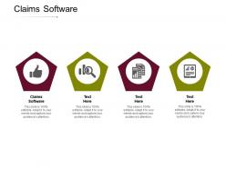 Claims software ppt powerpoint presentation infographic template templates cpb