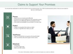 Claims to support your promises ppt graphic images