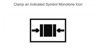 Clamp An Indicated Symbol Monotone Icon In Powerpoint Pptx Png And Editable Eps Format