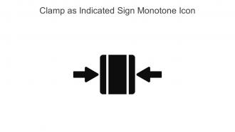 Clamp As Indicated Sign Monotone Icon In Powerpoint Pptx Png And Editable Eps Format