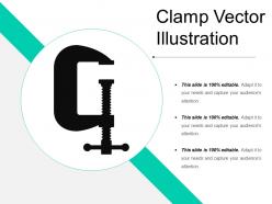 Clamp vector illustration