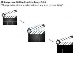 Clapboard powerpoint template slide