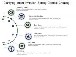 Clarifying intent invitation setting context creating container hearing voice