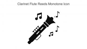 Clarinet Flute Reeds Monotone Icon In Powerpoint Pptx Png And Editable Eps Format
