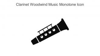 Clarinet Woodwind Music Monotone Icon In Powerpoint Pptx Png And Editable Eps Format