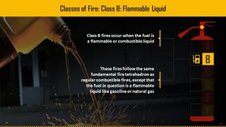 Class B Of Fire With Flammable Liquid Training Ppt