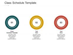 Class schedule template ppt powerpoint presentation show deck cpb