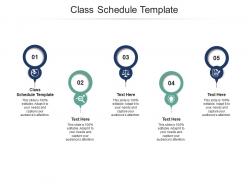 Class schedule template ppt powerpoint presentation styles layout ideas cpb