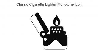 Classic Cigarette Lighter Monotone Icon In Powerpoint Pptx Png And Editable Eps Format