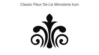 Classic Fleur De Lis Monotone Icon In Powerpoint Pptx Png And Editable Eps Format