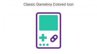 Classic Gameboy Colored Icon In Powerpoint Pptx Png And Editable Eps Format