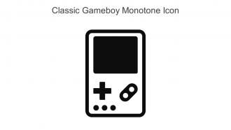 Classic Gameboy Monotone Icon In Powerpoint Pptx Png And Editable Eps Format