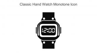Classic Hand Watch Monotone Icon In Powerpoint Pptx Png And Editable Eps Format