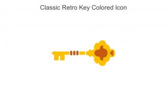 Classic Retro Key Colored Icon In Powerpoint Pptx Png And Editable Eps Format