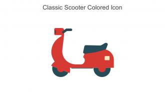 Classic Scooter Colored Icon In Powerpoint Pptx Png And Editable Eps Format
