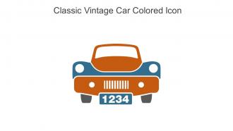 Classic Vintage Car Colored Icon In Powerpoint Pptx Png And Editable Eps Format