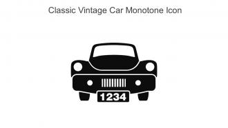 Classic Vintage Car Monotone Icon In Powerpoint Pptx Png And Editable Eps Format