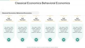 Classical Economics Behavioral Economics In Powerpoint And Google Slides Cpb