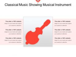 Classical music showing musical instrument